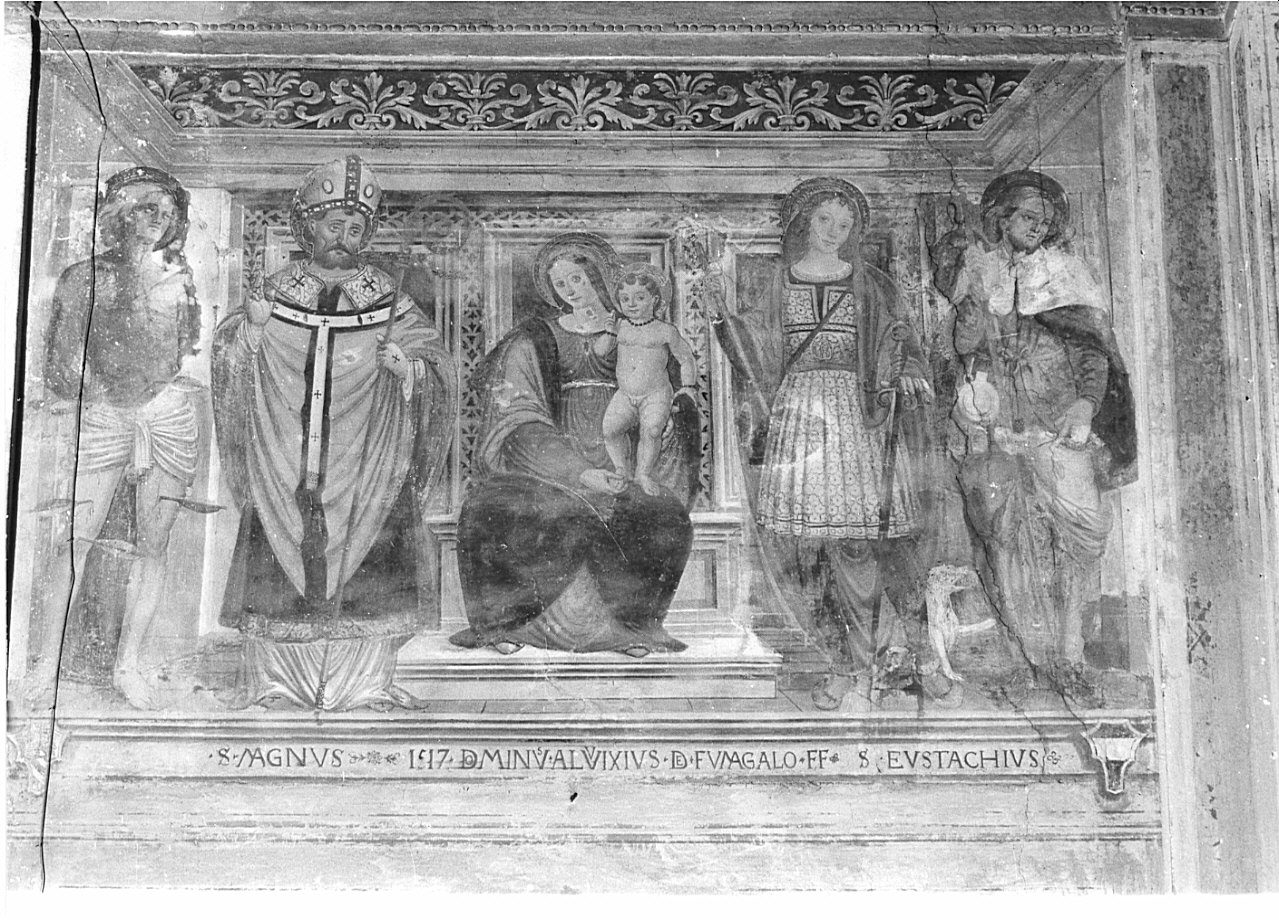 Madonna con Bambino e Santi (dipinto, opera isolata) - ambito lombardo (sec. XVI)