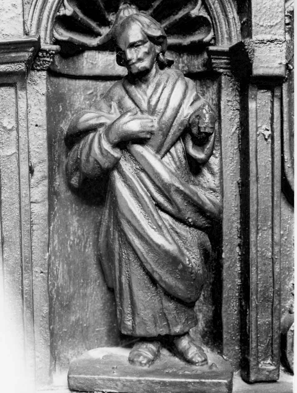 figura maschile (rilievo, elemento d'insieme) di Taurino Giovanni, Taurino Giacomo, Taurino Ricciardo (sec. XVI)