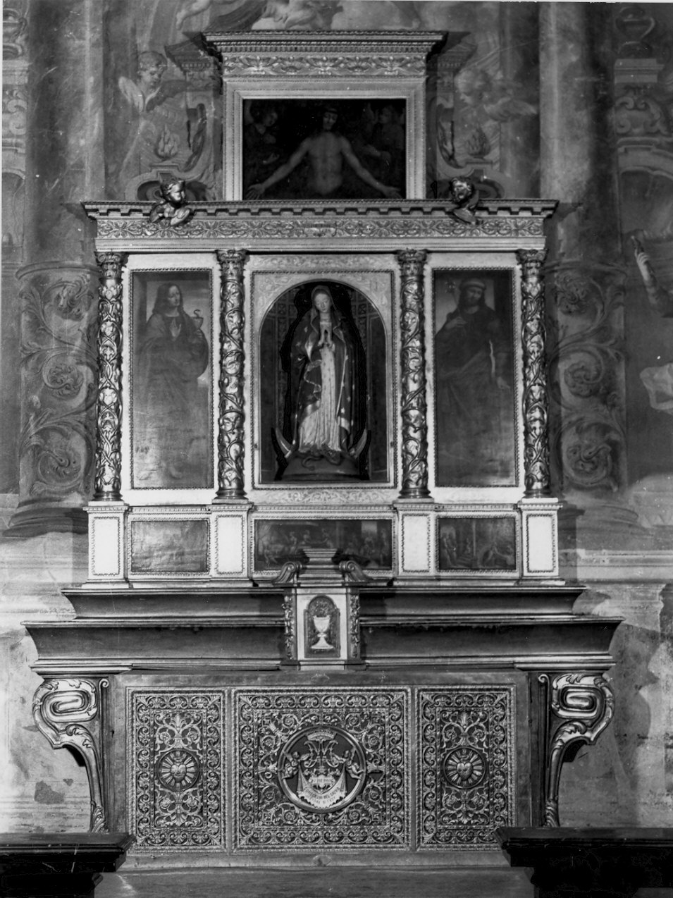 altare, complesso decorativo - bottega lombarda (sec. XVII)