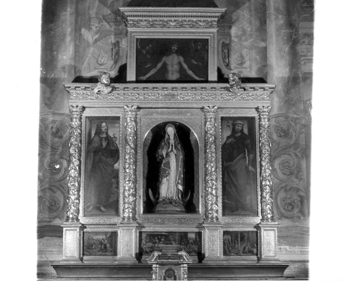 polittico, insieme di Rizzi Gian Pietro detto Giampietrino (e aiuti) (sec. XVI)