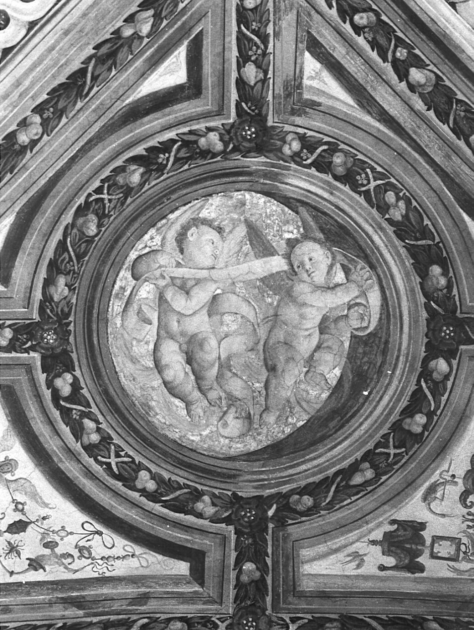 putti alati (dipinto, elemento d'insieme) di Lanino Bernardino (sec. XVI)