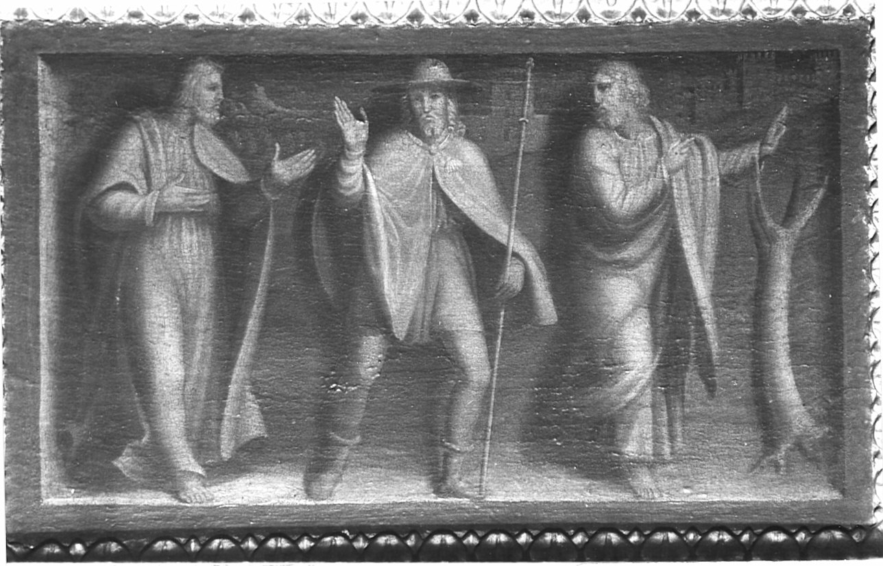 incontro di Cristo e i discepoli sulla via di Emmaus (dipinto, elemento d'insieme) di Luini Bernardino (sec. XVI)