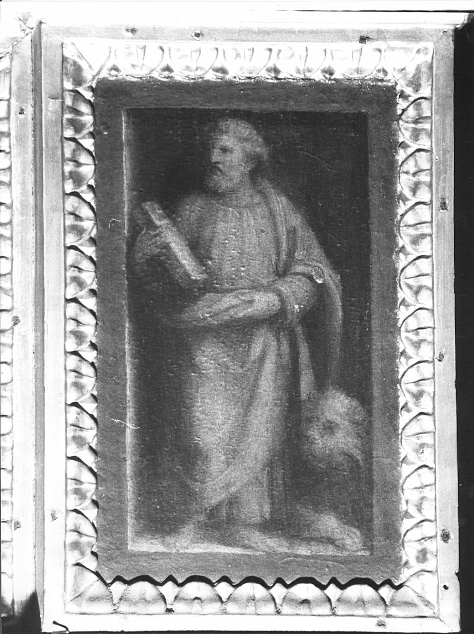 San Marco Evangelista (dipinto, elemento d'insieme) di Luini Bernardino (sec. XVI)