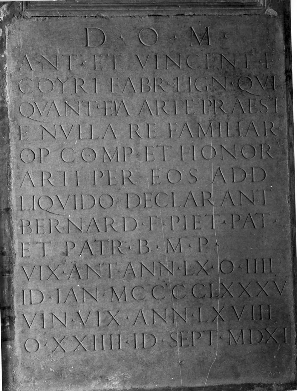 lapide, opera isolata - bottega lombarda (sec. XVII)