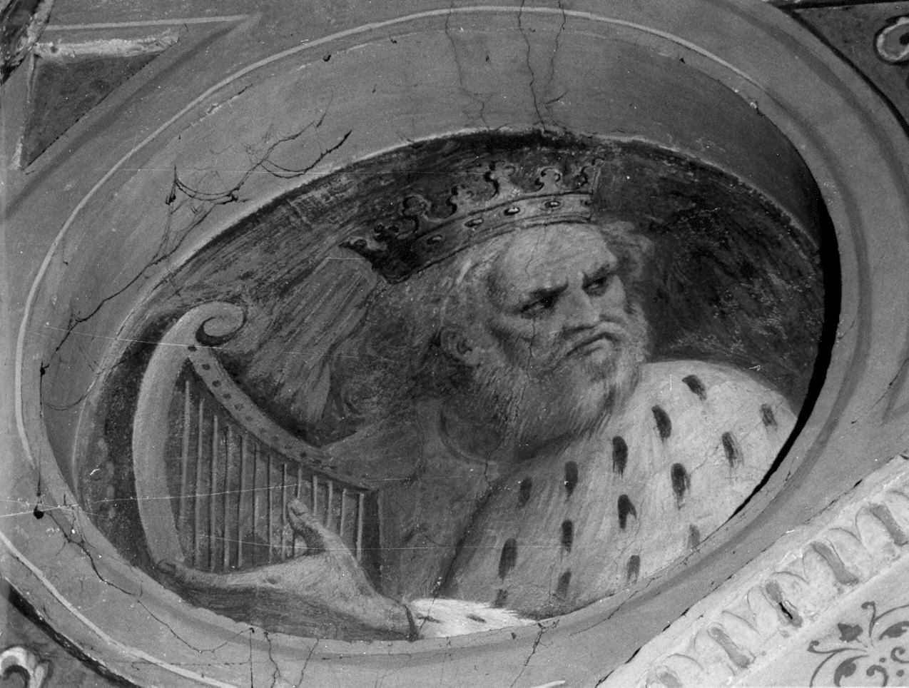 David (dipinto, opera isolata) - ambito lombardo (secc. XVI/ XVII)