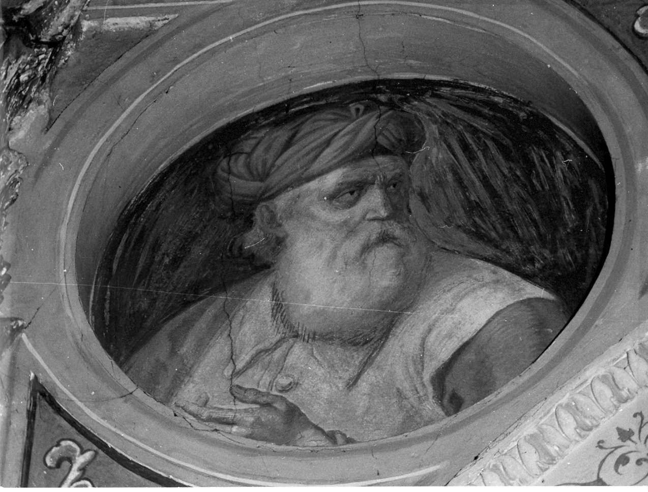 profeta (dipinto, elemento d'insieme) di Turri Gesram (sec. XX)