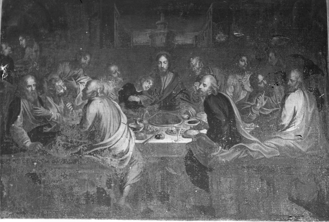 ultima cena (dipinto, opera isolata) - ambito lombardo (sec. XVII)