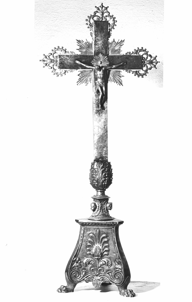 croce d'altare, opera isolata - bottega lombarda (sec. XIX)