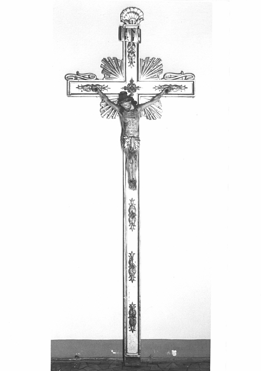 croce processionale, opera isolata - bottega lombarda (inizio sec. XIX)