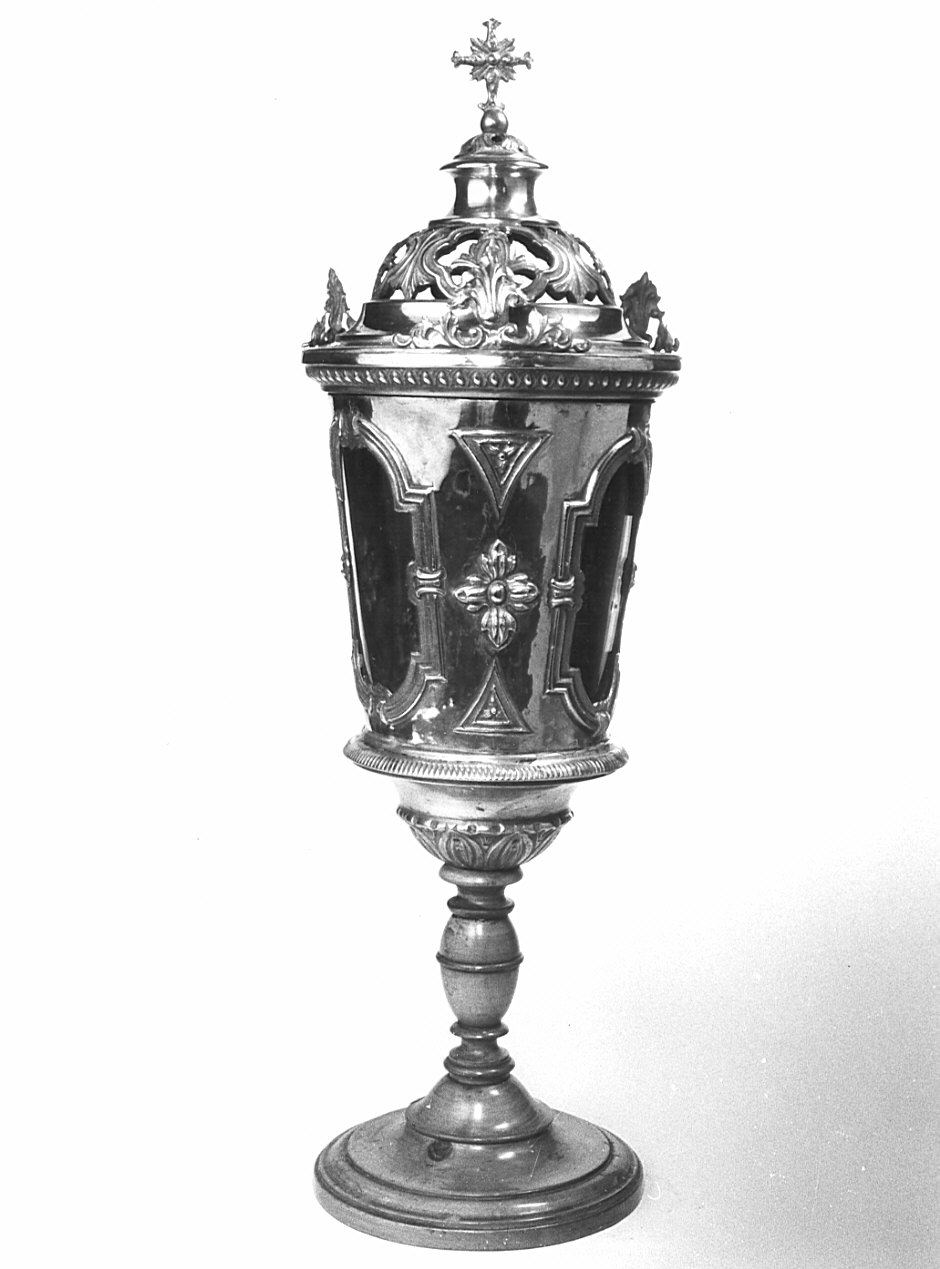 candelabro funebre, coppia - bottega lombarda (seconda metà sec. XIX)