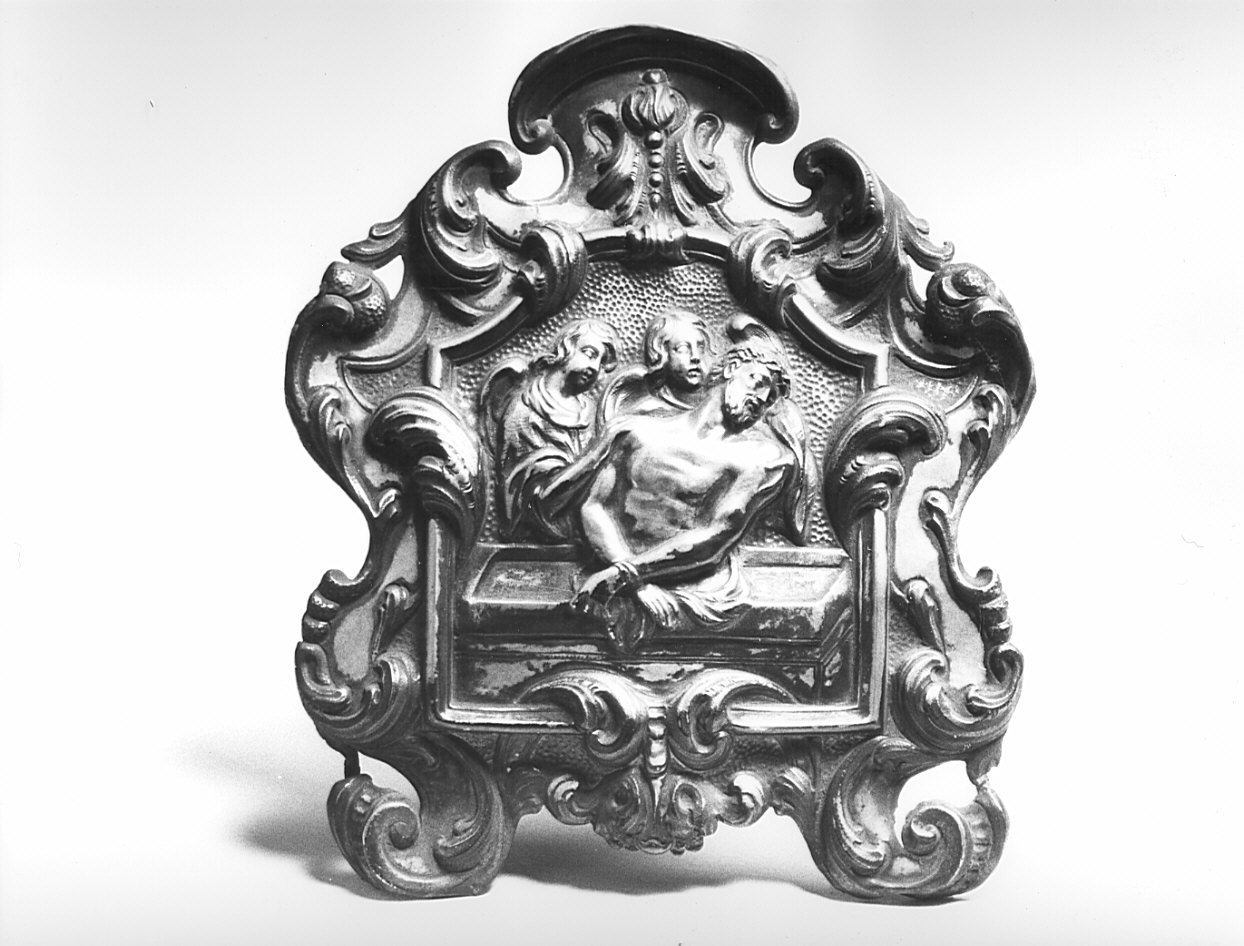 Cristo in pietà sorretto da angeli (pace, opera isolata) - bottega lombarda (sec. XIX)