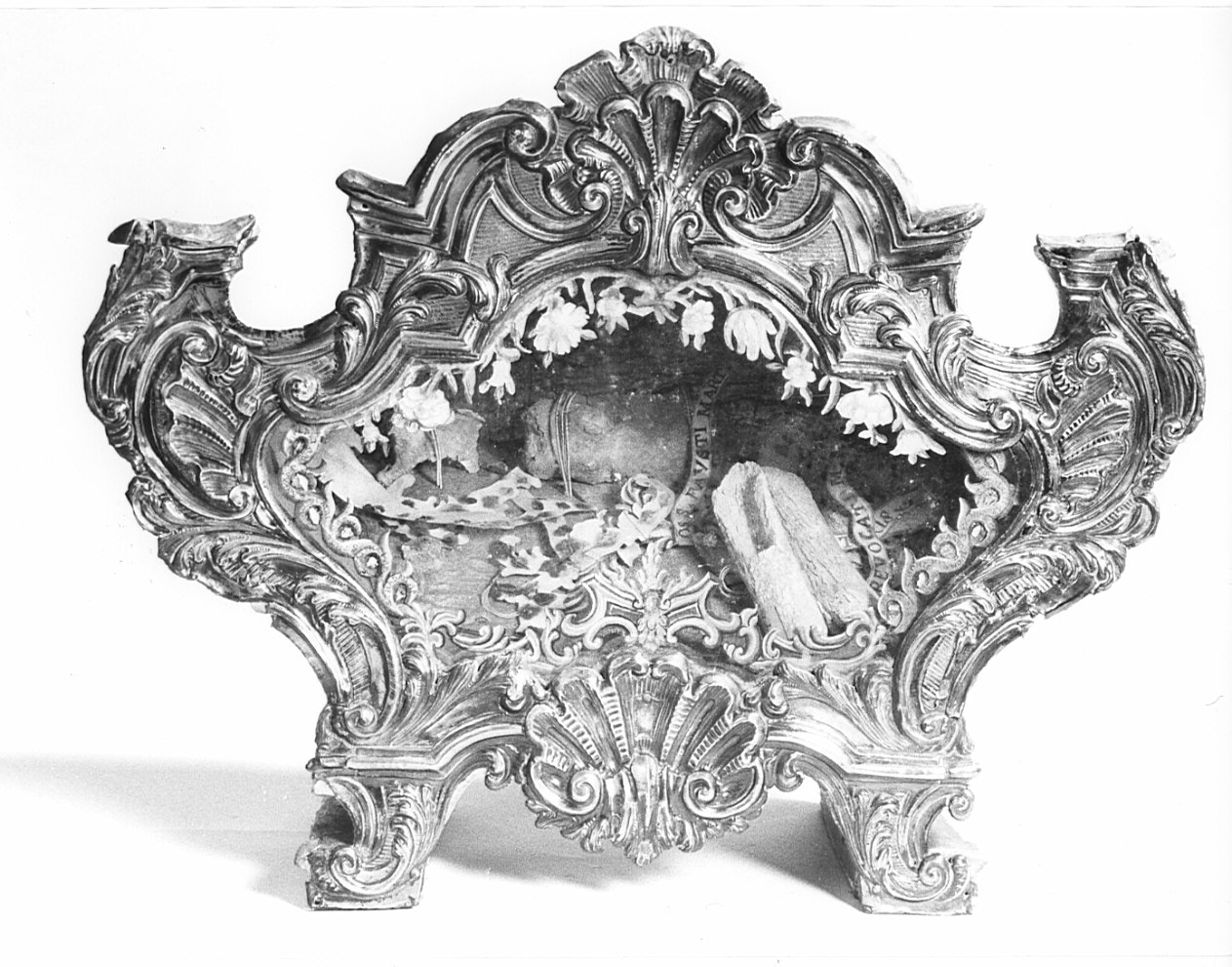 reliquiario - a tabella, serie - bottega lombarda (sec. XVIII)