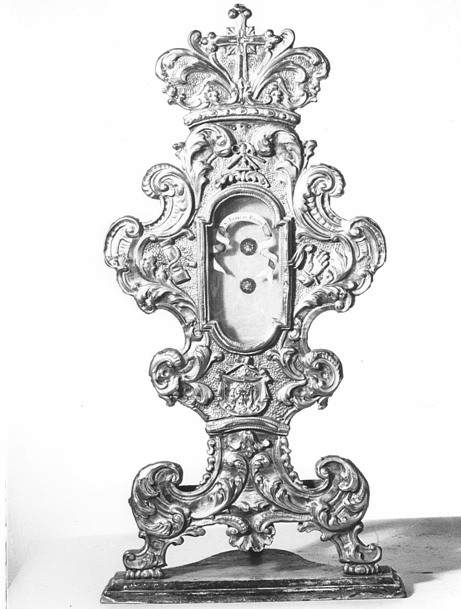 reliquiario - a ostensorio, serie - bottega lombarda (sec. XVIII)