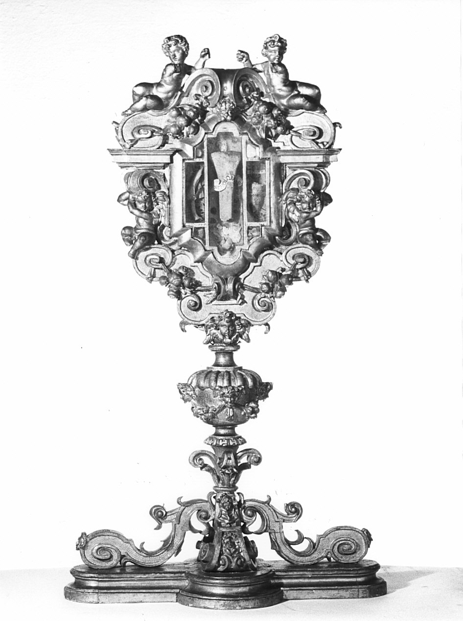 reliquiario - a ostensorio, opera isolata - bottega lombarda (sec. XVIII)