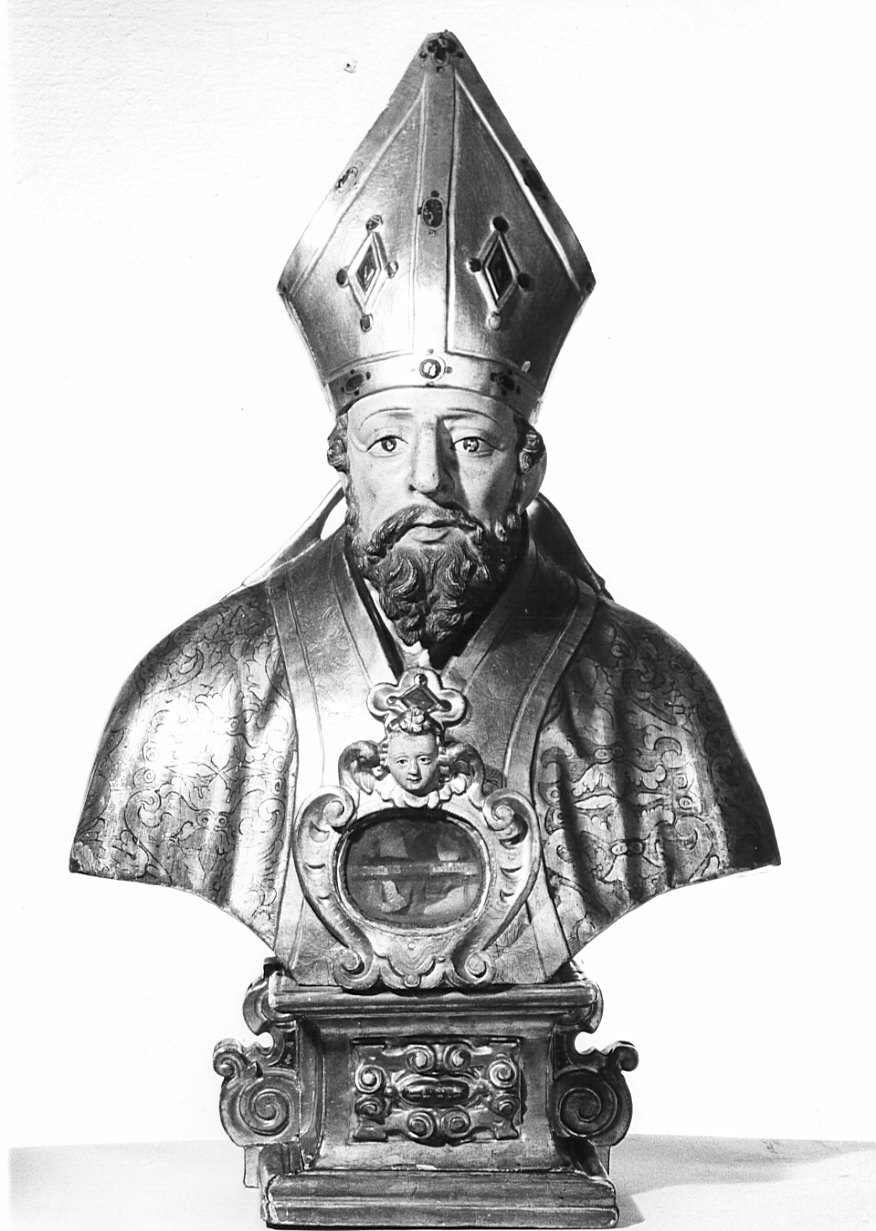 San Magno (reliquiario - a busto, opera isolata) - bottega lombarda (sec. XVII)