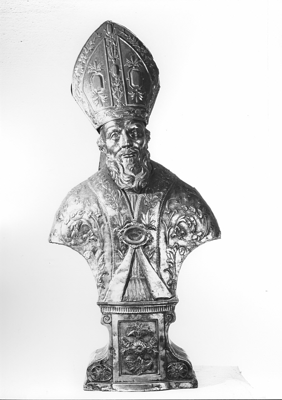 San Simpliciano (reliquiario - a busto, opera isolata) - bottega lombarda (secc. XVIII/ XIX)