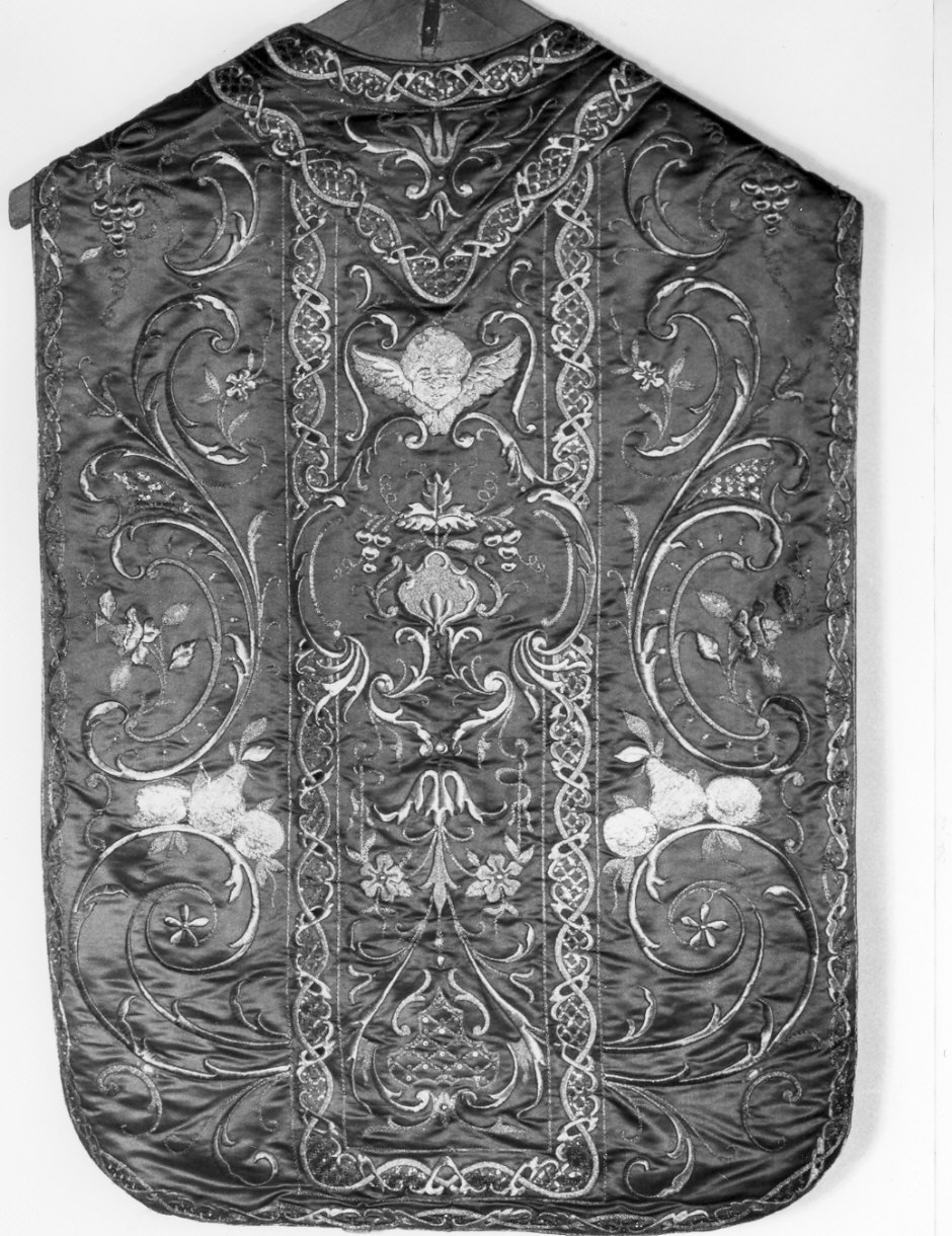 paramento liturgico, insieme - manifattura lombarda (fine/inizio secc. XIX/ XX)