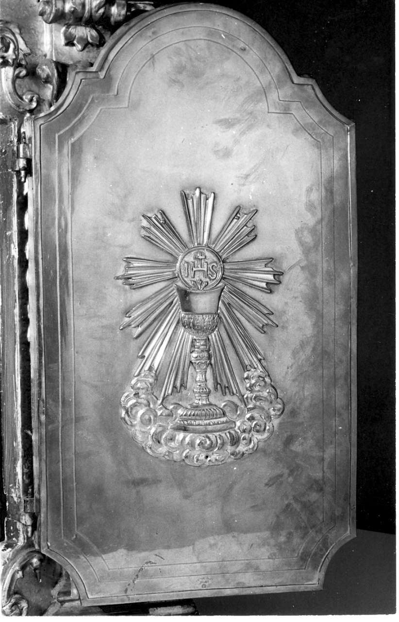 caduta della manna (tabernacolo, opera isolata) - bottega lombarda (inizio sec. XIX)