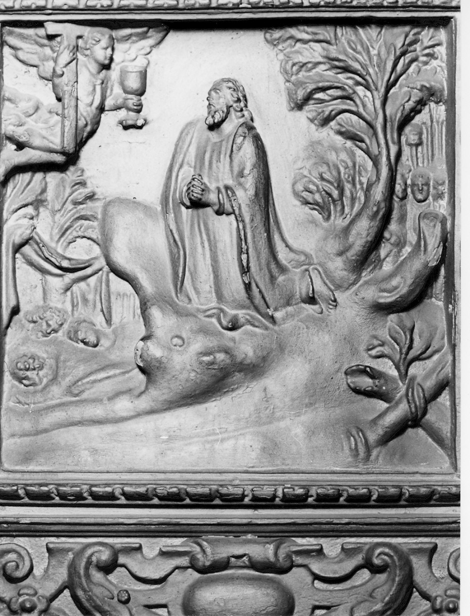 orazione di Cristo nell'orto di Getsemani (rilievo, elemento d'insieme) di Ditta Cojro (bottega) (sec. XVII)