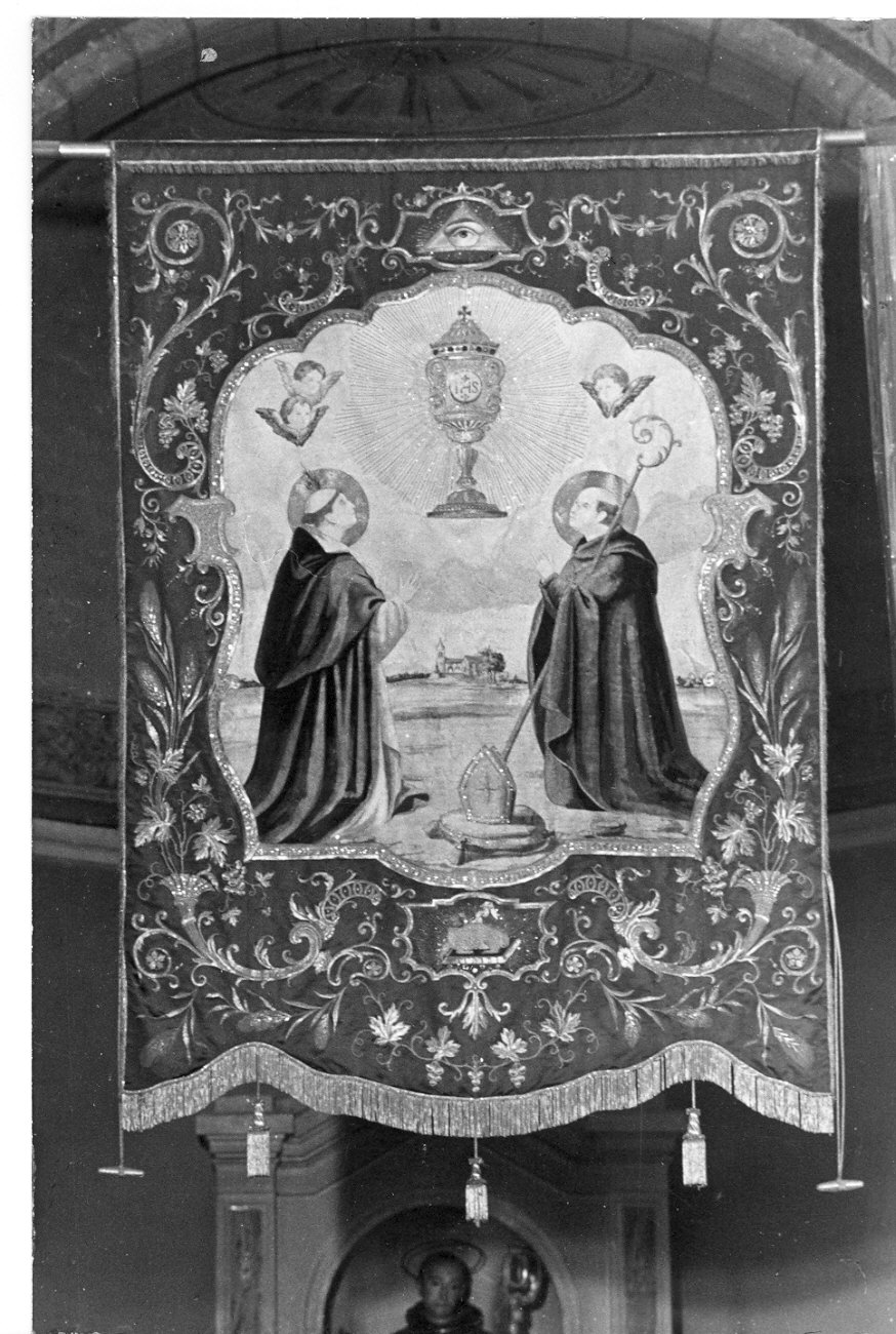 stendardo processionale, opera isolata di Ditta Cardani Giuseppe (sec. XIX)