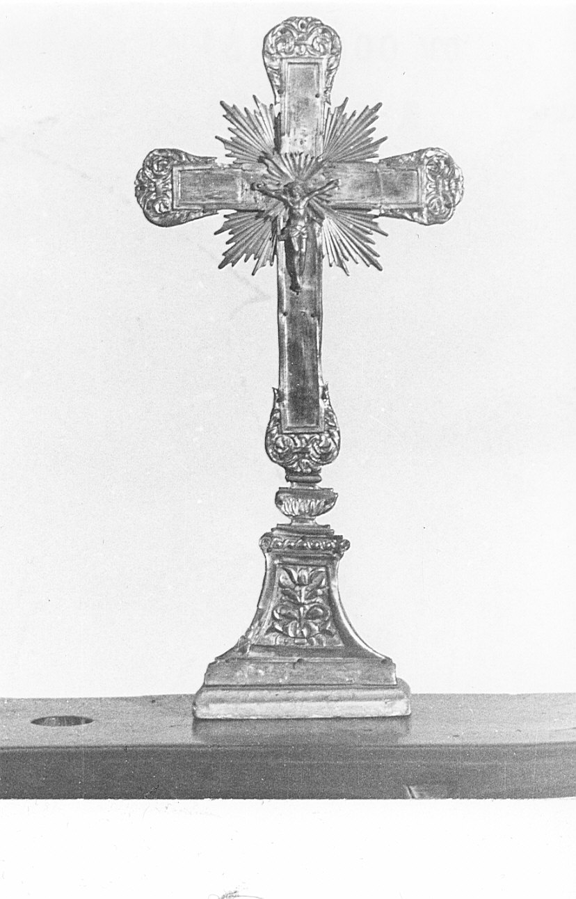 croce d'altare, opera isolata - bottega lombarda (inizio sec. XIX)