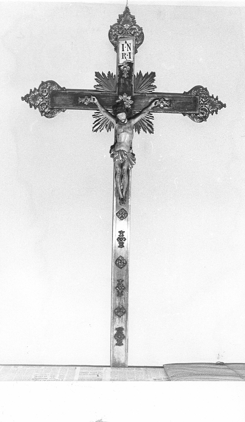 croce processionale, opera isolata - bottega lombarda (fine/inizio secc. XIX/ XX)