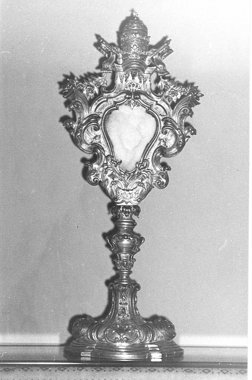 reliquiario-ostensorio, opera isolata - bottega lombarda (seconda metà sec. XVIII)