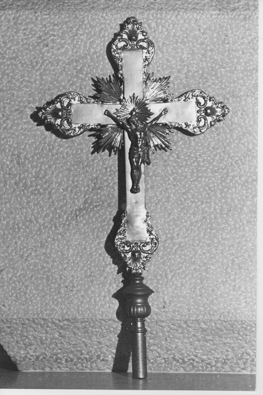 croce processionale, opera isolata - bottega lombarda (sec. XIX)