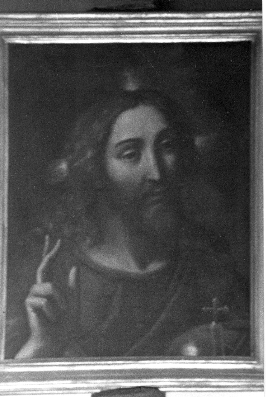 Cristo benedicente (dipinto, opera isolata) - ambito lombardo (sec. XVII)