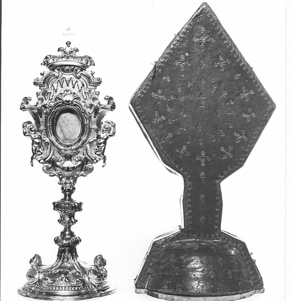 reliquiario - a ostensorio - bottega lombarda (sec. XVIII)