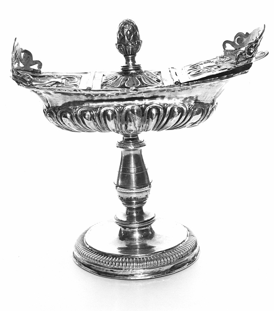 navicella portaincenso, opera isolata - bottega lombarda (sec. XVIII)