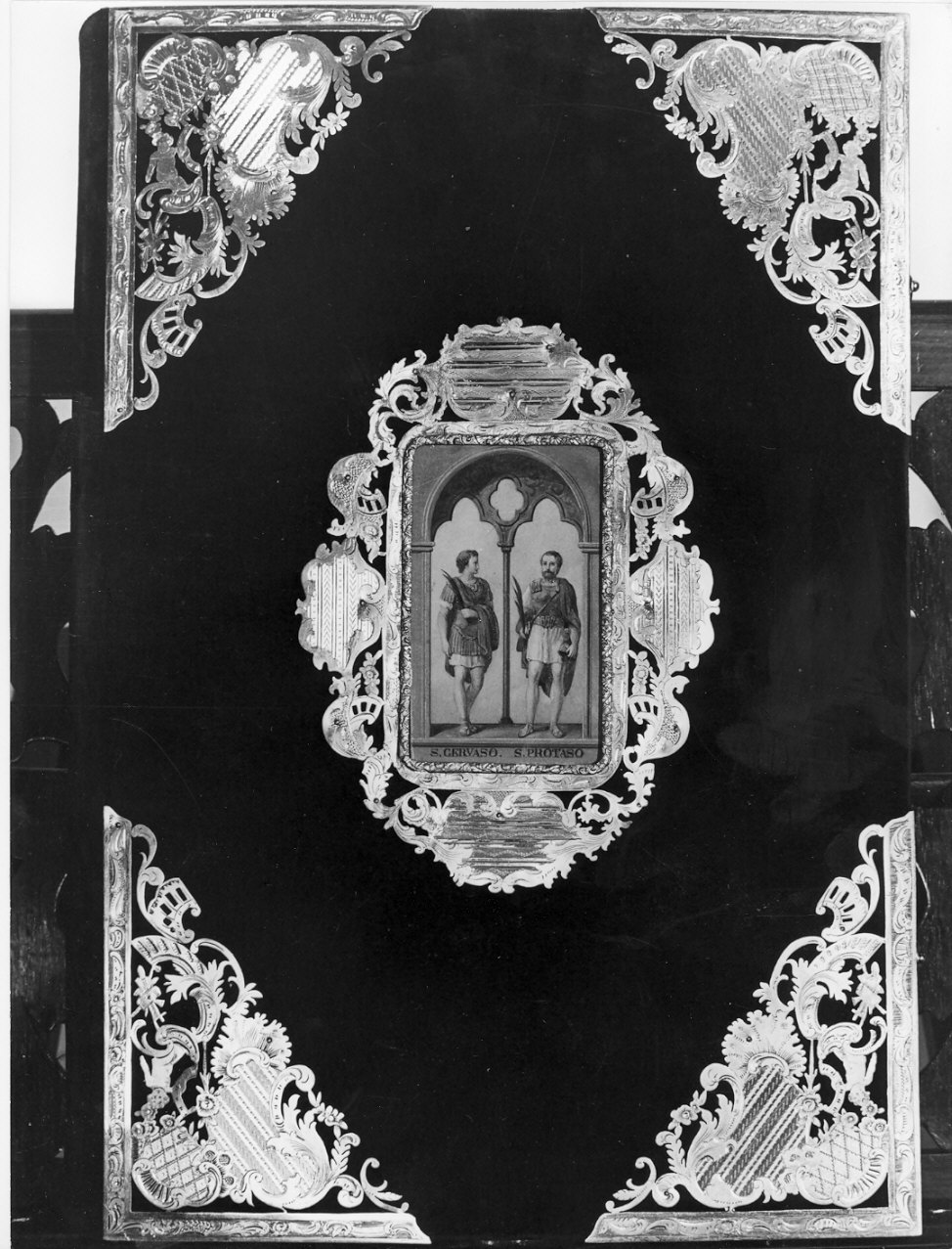 coperta di libro liturgico, opera isolata - bottega lombarda (sec. XIX)