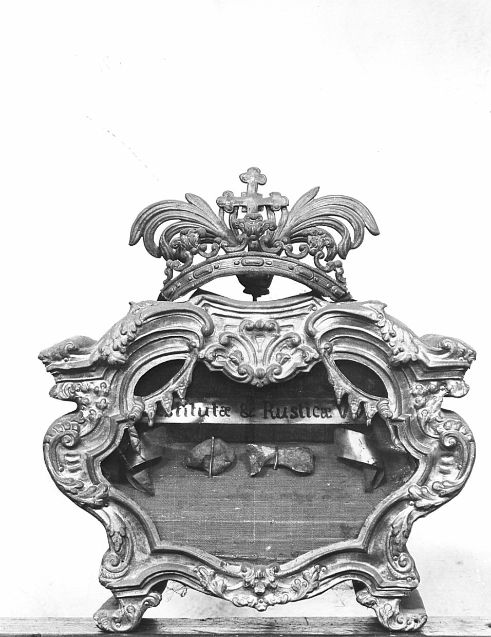 reliquiario a teca - a urna, opera isolata - bottega lombarda (sec. XVIII)