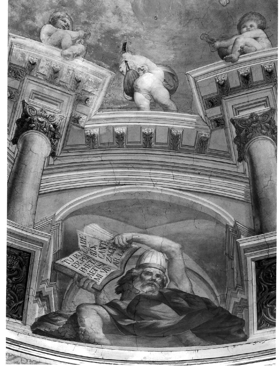 Zaccaria (dipinto, elemento d'insieme) di Airaghi Leonardo (attribuito) - ambito lombardo (ultimo quarto sec. XVII, sec. XIX)