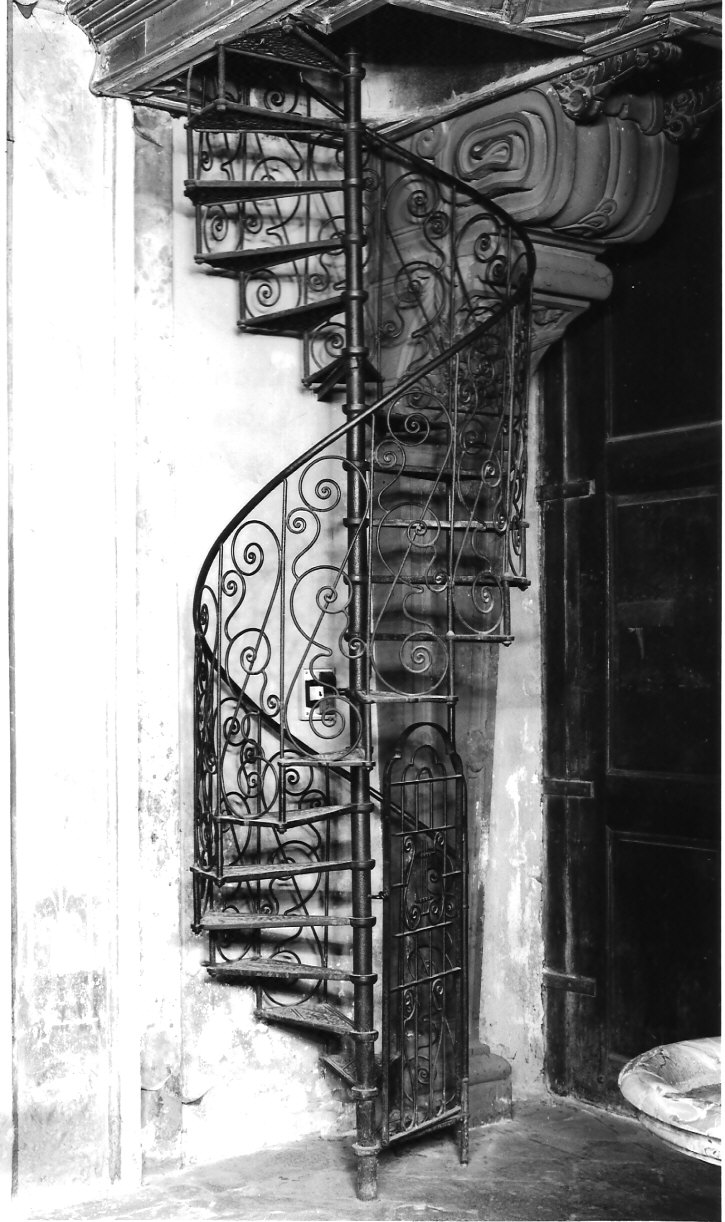 scala - a chiocciola, opera isolata di Serassi Giuseppe Federico (e aiuti) (sec. XIX)