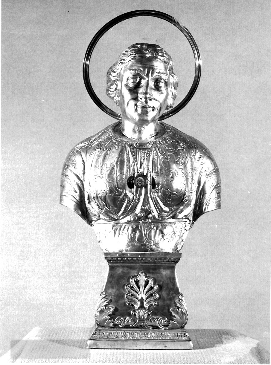 Sant'Orsola (reliquiario - a busto, elemento d'insieme) - bottega lombarda (sec. XIX)