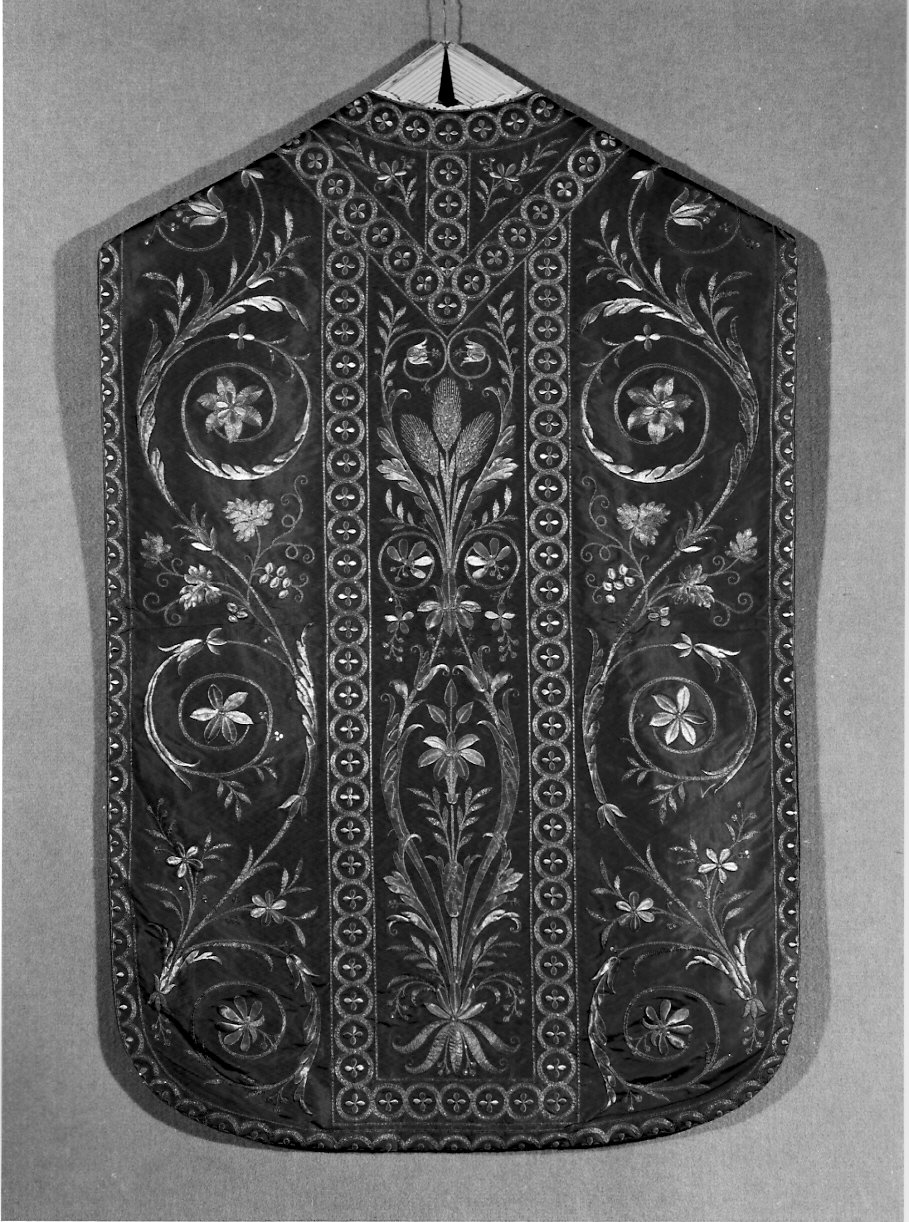 paramento liturgico, insieme - manifattura lombarda (metà sec. XIX)