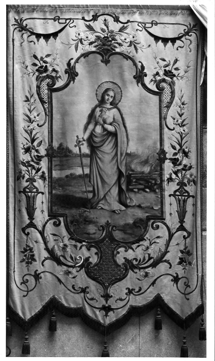 Immacolata Concezione (stendardo processionale, opera isolata) - manifattura lombarda (seconda metà sec. XIX)