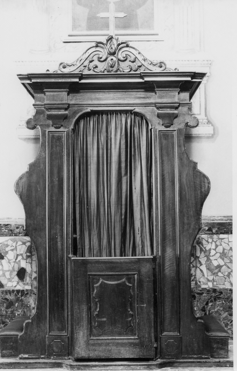 confessionale, opera isolata - bottega Italia settentrionale (secc. XVIII/ XIX)