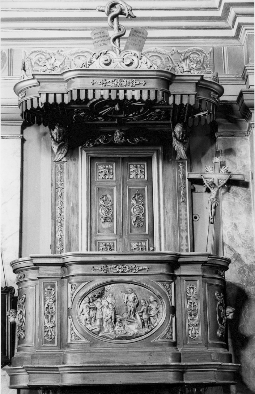 pulpito, opera isolata - bottega Italia settentrionale (inizio sec. XIX)