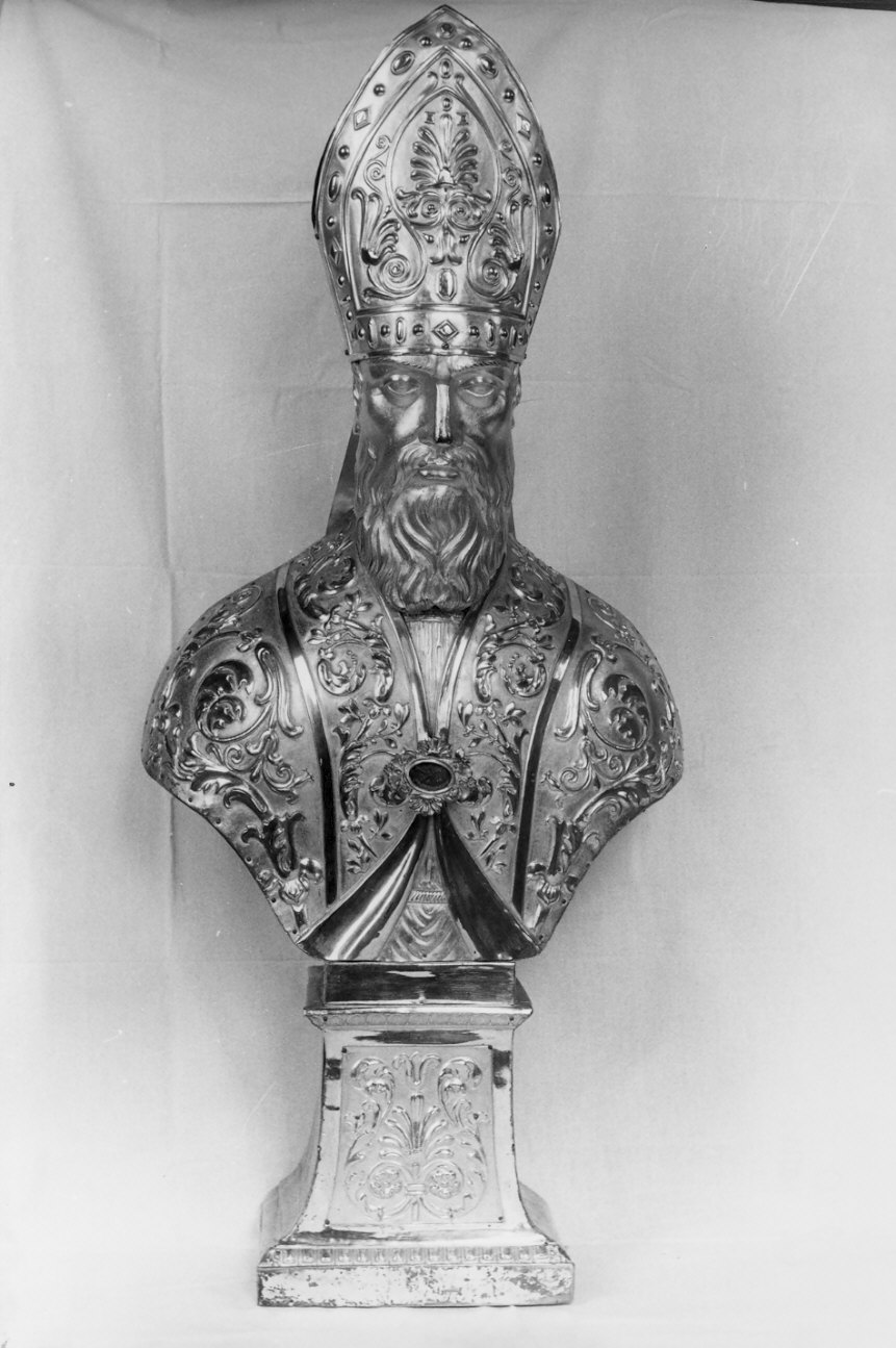 San Francesco (reliquiario - a busto, opera isolata) - bottega lombarda (sec. XIX)