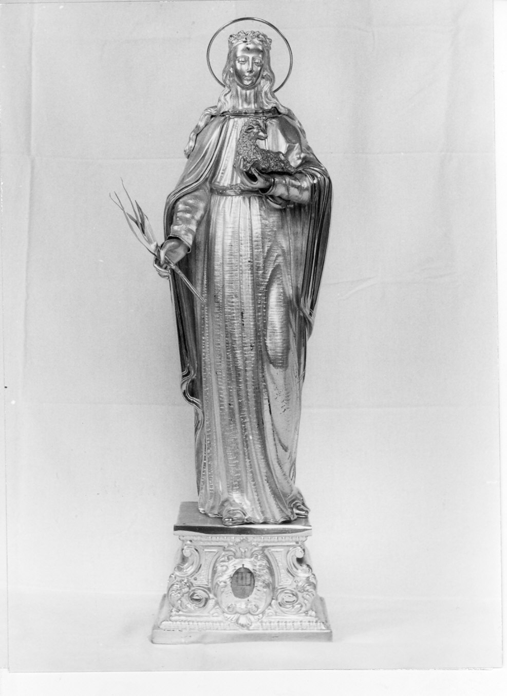 Sant'Agnese (reliquiario - a statua, opera isolata) - bottega lombarda (sec. XX)