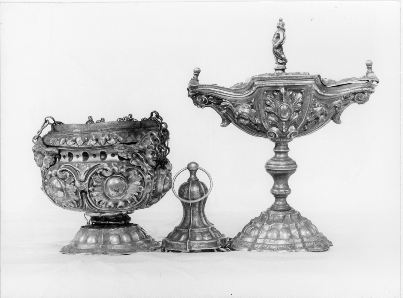 servizio per aspersione, insieme - bottega lombarda (sec. XVII, sec. XIX)