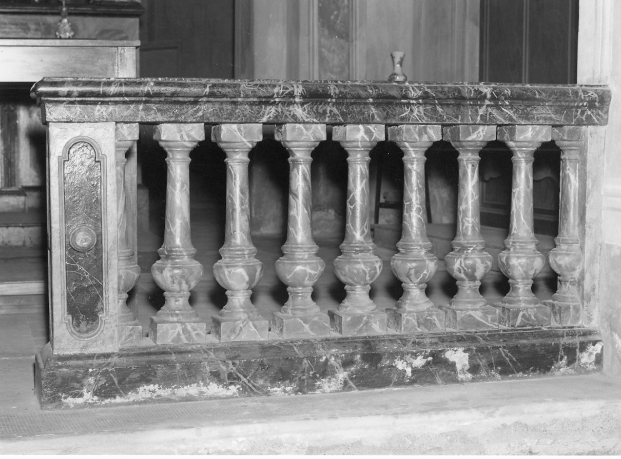 balaustrata, opera isolata - bottega lombarda (secc. XIX/ XX)