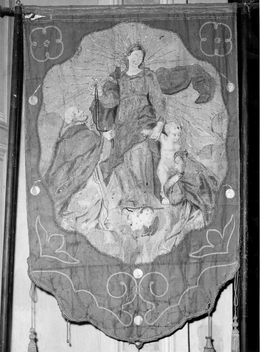 stendardo, opera isolata - manifattura lombarda (sec. XVIII)