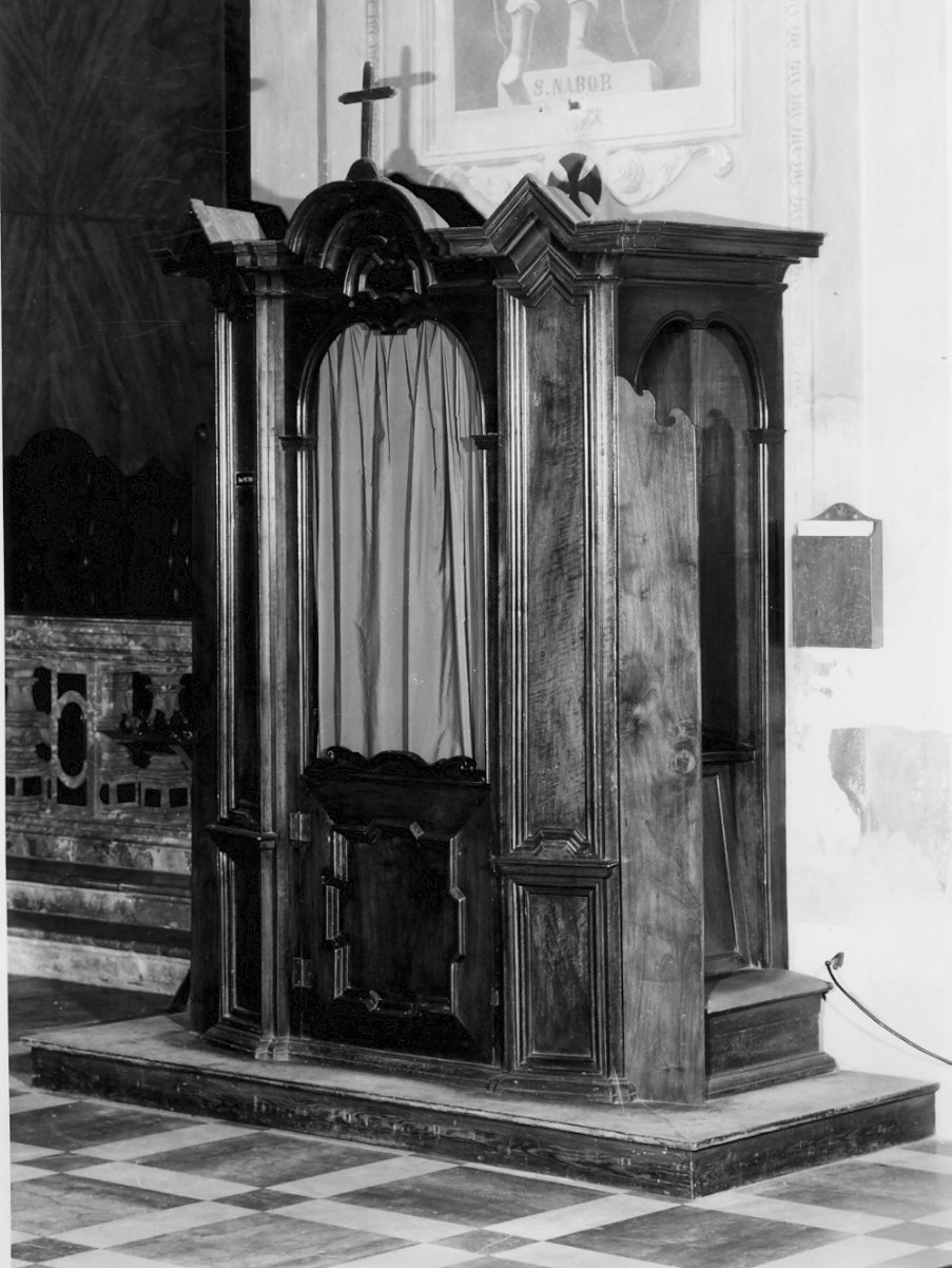 confessionale, opera isolata - bottega lombarda (seconda metà sec. XIX)