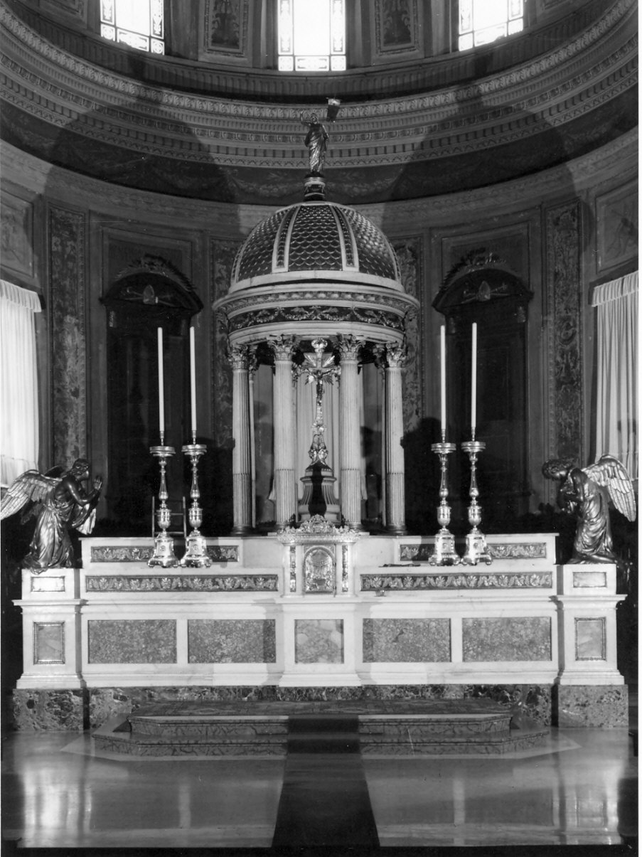 altare maggiore, complesso decorativo - bottega lombarda (fine sec. XVIII)