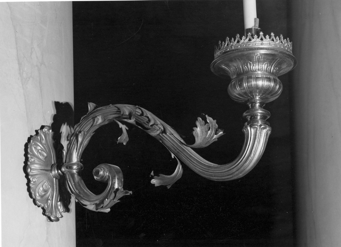 candeliere da parete, serie - bottega lombarda (sec. XIX)