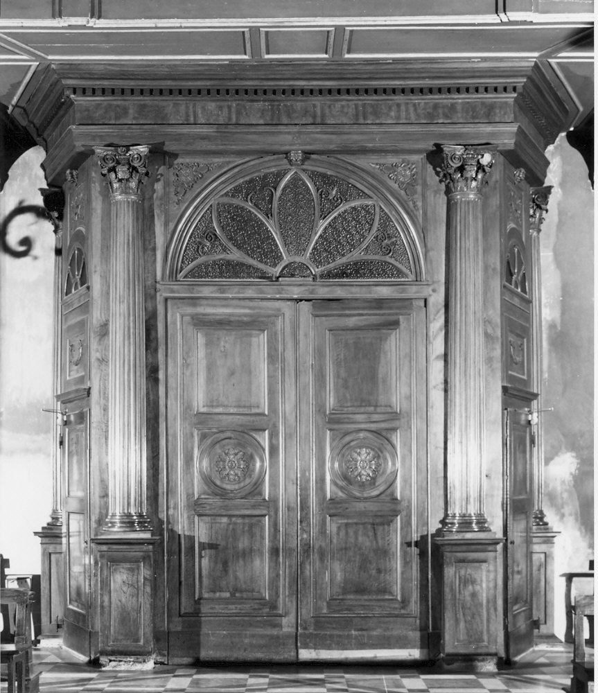 bussola d'ingresso, opera isolata - bottega lombarda (seconda metà sec. XIX)