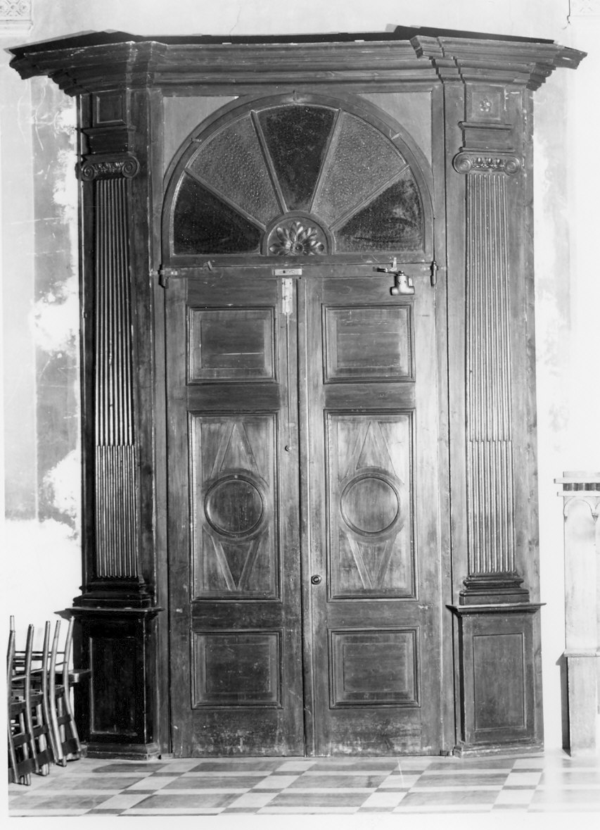 bussola d'ingresso, coppia - bottega lombarda (seconda metà sec. XIX)